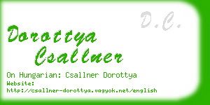 dorottya csallner business card